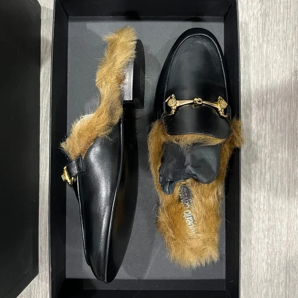 Roberto Cavalli Faux Fur Loafers Size 36EU - Picture 4 of 7